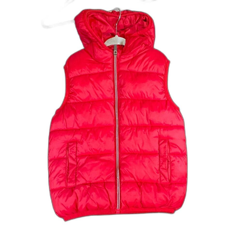 iDO Zero Kids Red Hooded Puffer Jacket Coat Size 4A / 104 Windproof Water Resis